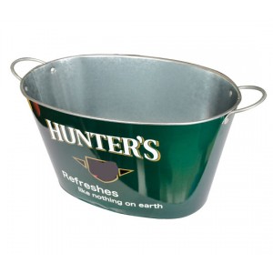 hunter's galvanized big metal beer buckets