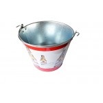 galvanized beer bucket production, cosmetic iron metal barrel