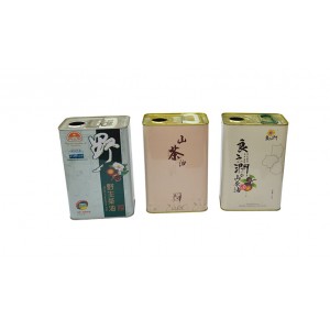 2 litre plant oil tin bottle supplier in China