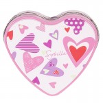 IR8-Heart Shape Jewelry Tin Can, heart-shape Valentine gift tin box