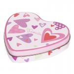 Heart Shape Jewelry Tin Can, heart-shape Valentine gift tin box