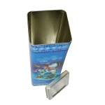 3D Laminating Wine Tin Box, Christmas Champagne Packing Tin Can